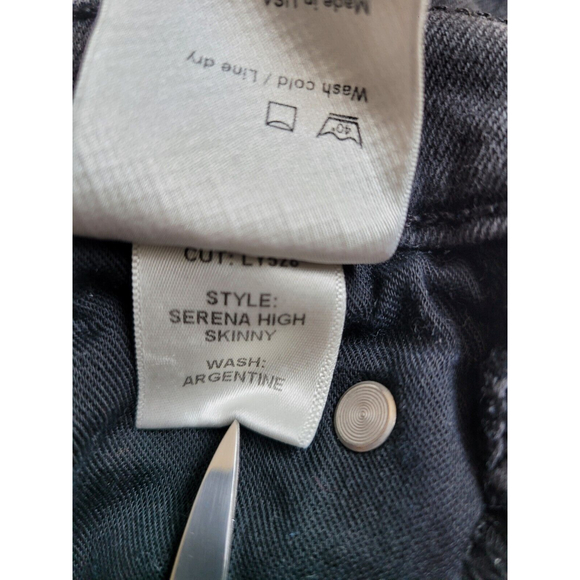 [231] Reformation Women's Size 27 Distressed Denim Serena High Skinny Jeans - Picture 7 of 8